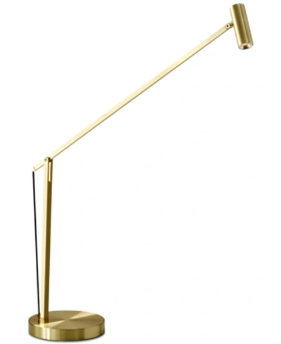 Adesso Crane Desk Lamp In Brushed Gold