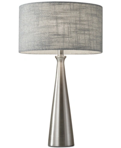 Adesso Linda Table Lamp In Brushed Steel