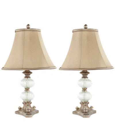 Safavieh Set Of 2 Scarlett Glass Globe Table Lamps