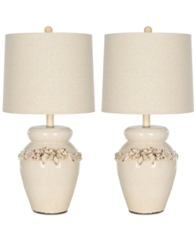 Safavieh Set Of 2 Marquesa Table Lamps In Cream