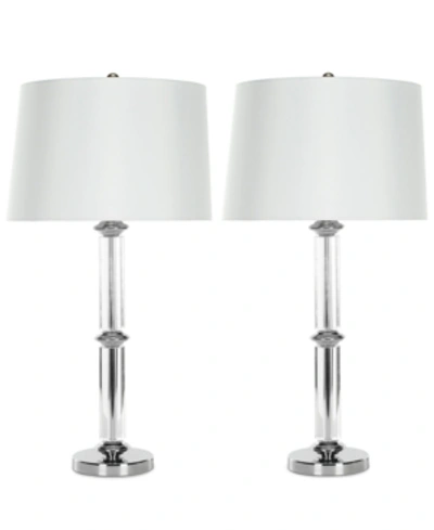 Safavieh Set Of 2 Vendome Crystal Table Lamps In Clear