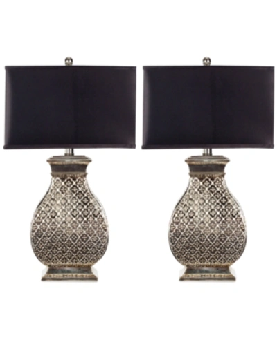 Safavieh Set Of 2 Malaga Silver Table Lamps