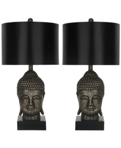 Safavieh Set Of 2 Golden Buddha 24.5in Table Lamps In Nocolor