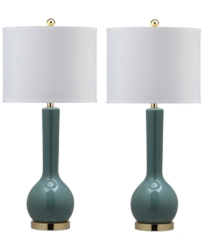 Safavieh Set Of 2 Mae Table Lamps In Blue