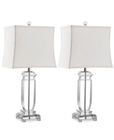 Safavieh Set Of 2 Olympia Crystal Table Lamps In Clear