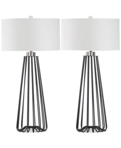 Safavieh Set Of 2 Estill Table Lamps In Black