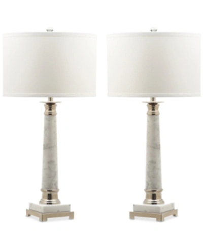 Safavieh Set Of 2 Colleen Table Lamps In Marble