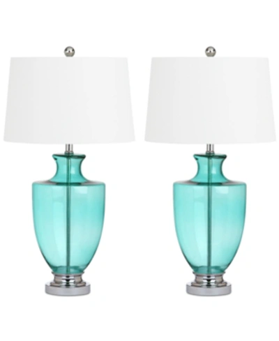 Safavieh Desiree Set Of 2 Table Lamps In Blue