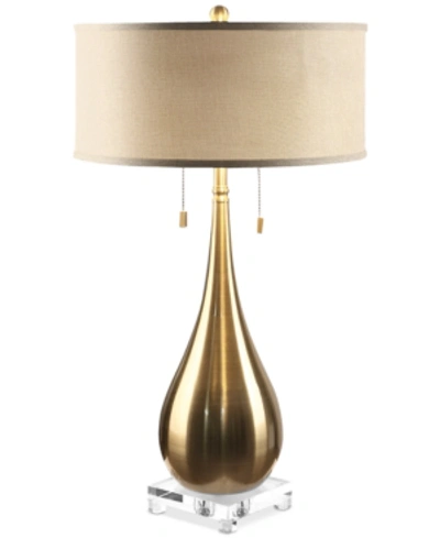Uttermost Lagrima Brushed Brass Lamp