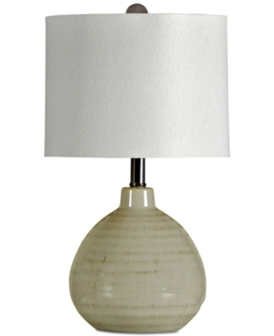 Stylecraft Accent Ceramic Table Lamp In Grey