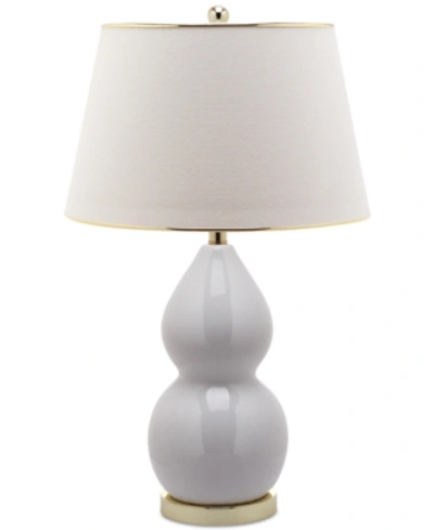 Safavieh Jill Double Gourd Ceramic Table Lamp In White
