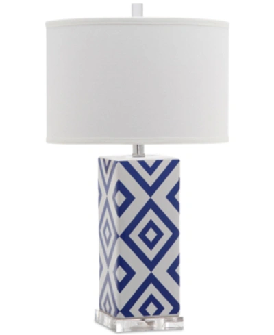 Safavieh Diamonds Table Lamp In Navy