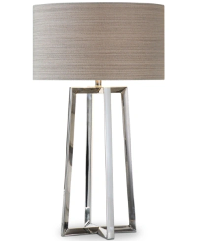 Uttermost Keokee Stainless Steel Table Lamp In Silver