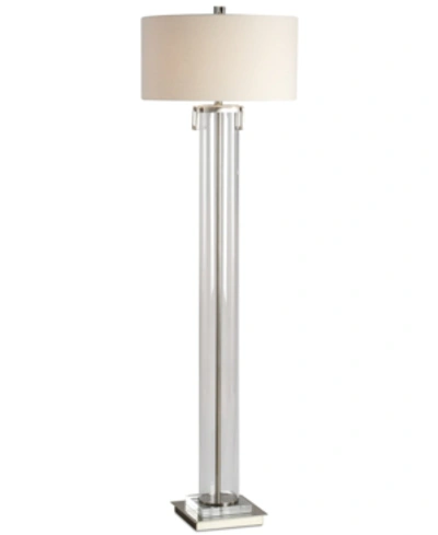 Uttermost Monette Floor Lamp In Silver