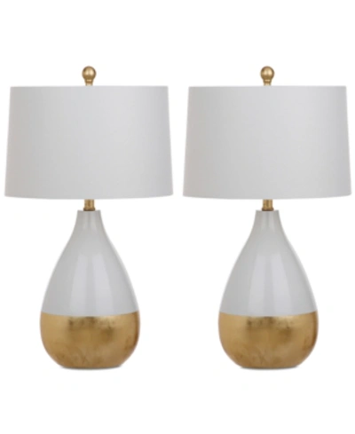 Safavieh Kingship Set Of 2 Table Lamps In White