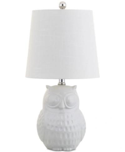 Jonathan Y Hoot Table Lamp In White