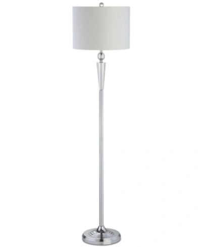 Jonathan Y Resse Floor Lamp In Silver