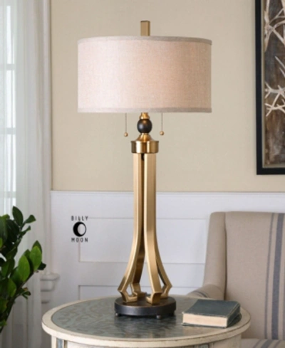 Uttermost Selvino Brushed Brass Table Lamp In Open Misce