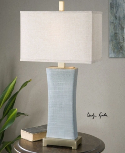 Uttermost Cantarana Blue Gray Table Lamp In Open Misce