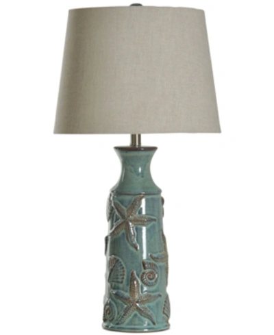 Stylecraft Nautical Ceramic Table Lamp In Sea Green