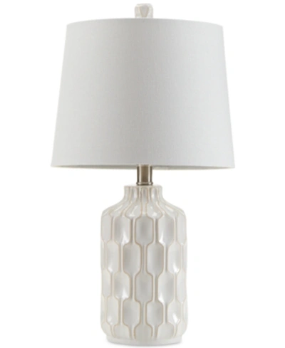 510 Design Ink+ivy Contour Ivory Ceramic Glass Table Lamp