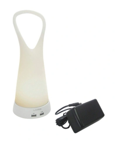 Yu Shan L.idea Spirit Soft Led Portable Lamp With Usb Port In White