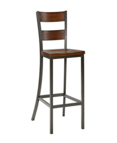 Home Styles Cabin Creek Bar Stool In Open Brown
