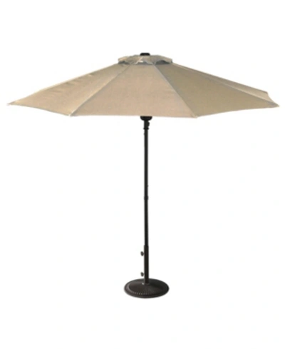 Blue Wave Cabo 9' Octagonal Market Umbrella With Olefin Canopy In Champagne