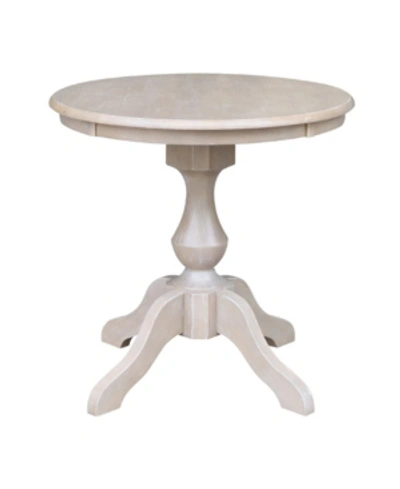 International Concepts 30" Round Top Pedestal Table- 28.9"h