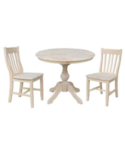 International Concepts 36" Round Top Pedestal Table In No Color