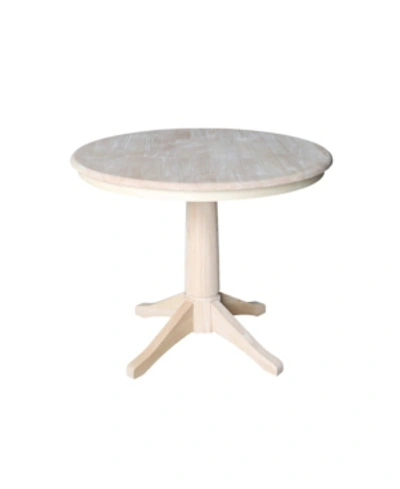 International Concepts 36" Round Top Pedestal Table In No Color