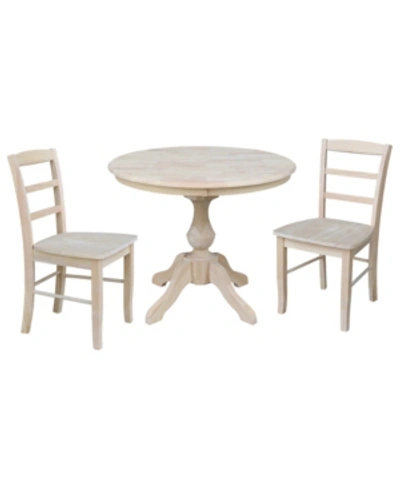 International Concepts 36" Round Top Pedestal Table In No Color