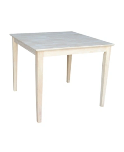 International Concepts Solid Wood Top Table