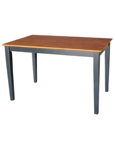 International Concepts Solid Wood Top Table In Honey Brown