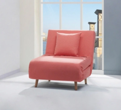 Gold Sparrow Vista Convertible Chair Bed In Coral