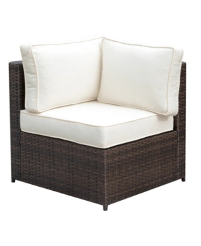 Furniture Of America Daley Patio Corner Chair In Brown