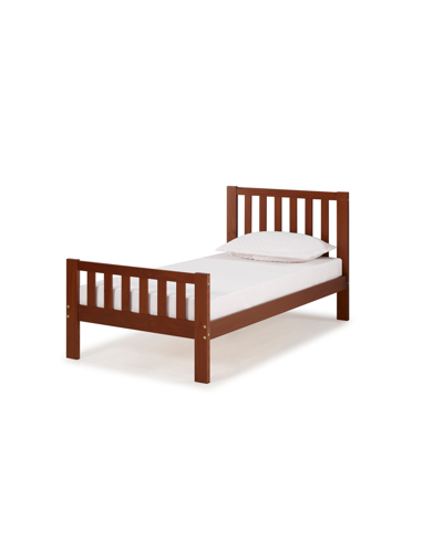 Alaterre Furniture Aurora Twin Bed In Chestnut