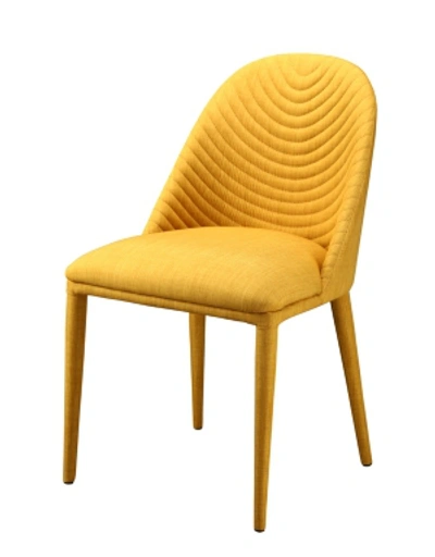 Moe's Home Collection Libby Dining Chair Yellow-set Of Two