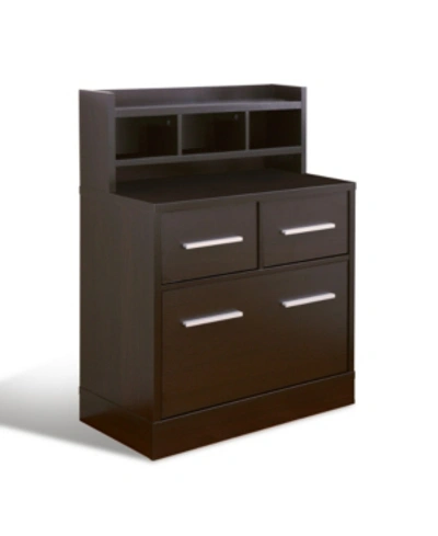 Furniture Of America Mericle Contemporary File Cabinet In Medium Bro