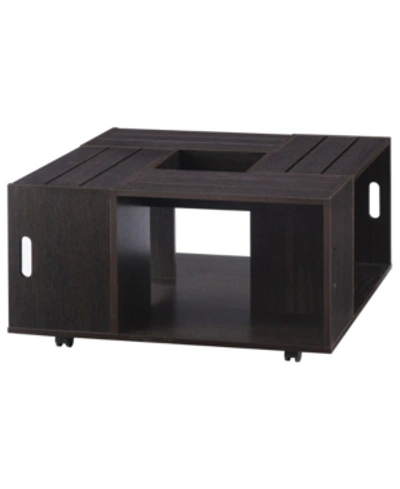 Furniture Of America Closeout Tessa Square Coffee Table In Dark Brown