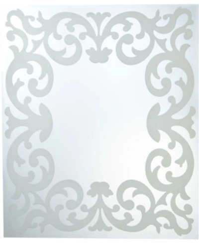 Furniture Of America Queens Frosted Wall Mirror In Black