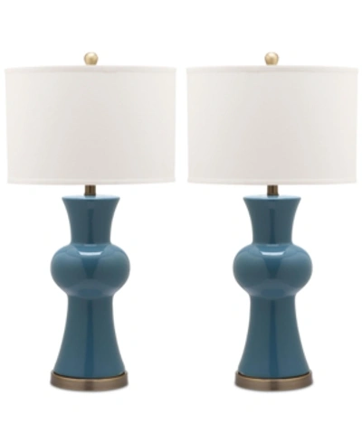 Safavieh Set Of 2 Lola Table Lamps In Blue