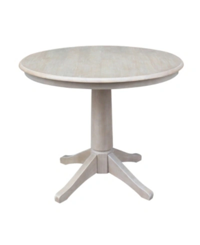 International Concepts 36" Round Top Pedestal Table In No Color