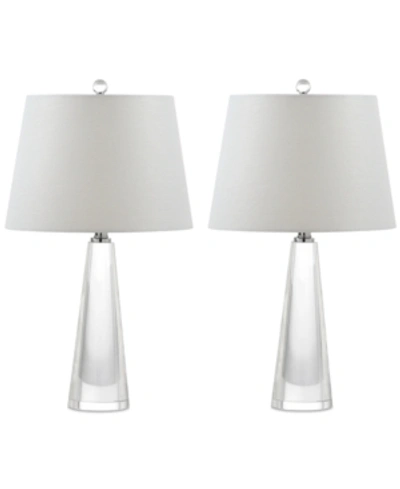 Safavieh Set Of 2 Gladys Crystal Table Lamps In Clear