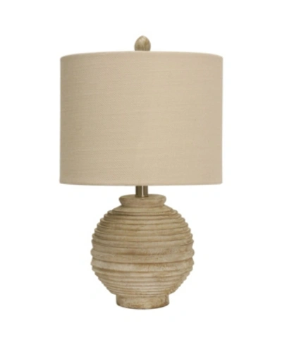 Stylecraft Hardback Fabric Shade Table Lamp In White