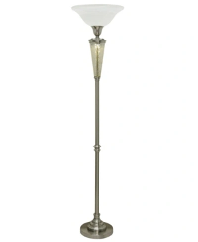 Stylecraft Northbay Floor Lamp In Silver-tone