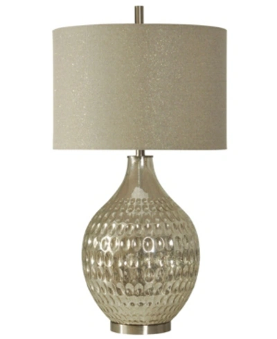 Stylecraft Northbay Table Lamp In Silver-tone