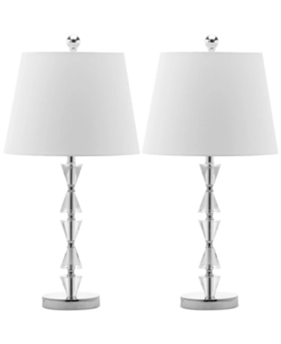 Safavieh Set Of 2 Deco Prisms Crystal Lamps