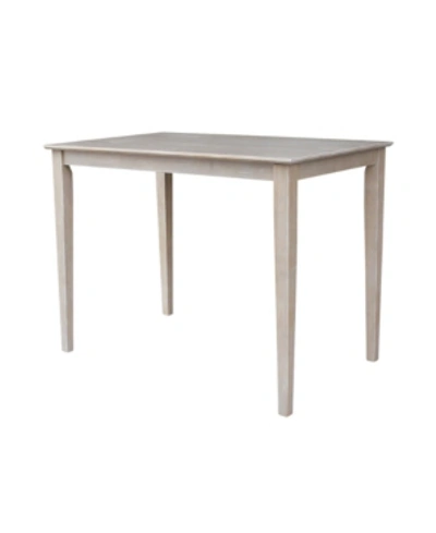 International Concepts Solid Wood Top Table - Counter Height In No Color