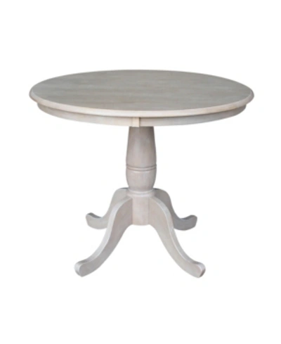 International Concepts 36" Round Top Pedestal Table In No Color